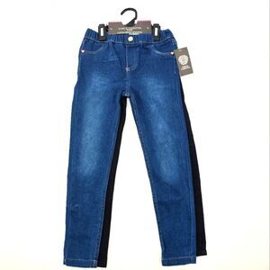 Vince Camuto Kids 2 Piece Denim Blue and Black Jeggings Size 6X